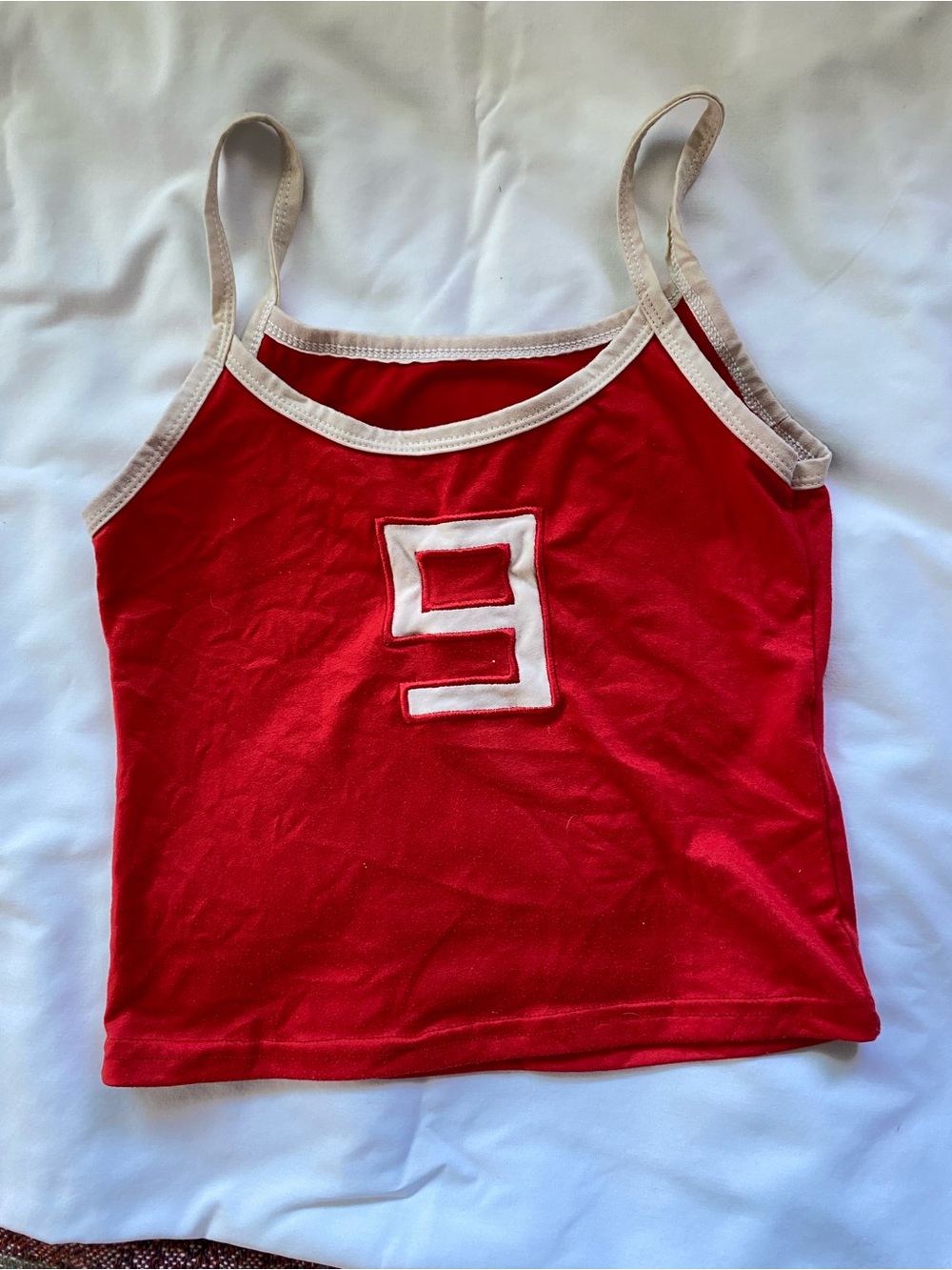 Y2K 9# Jersey Crop Top